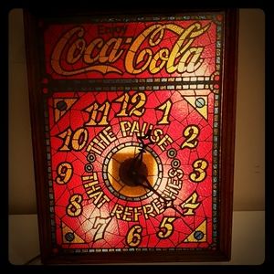 Vintage coca cola clock